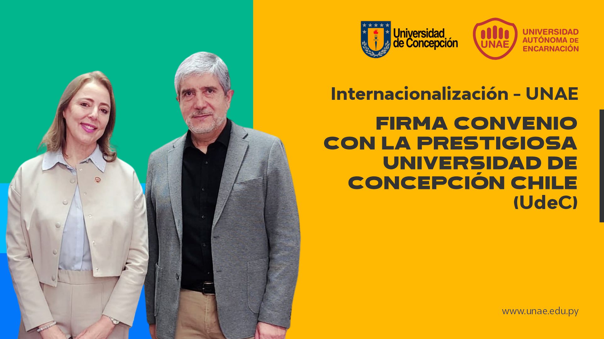 Internacionalización - UNAE firma convenio con la prestigiosa Universidad de Concepción Chile-UdeC