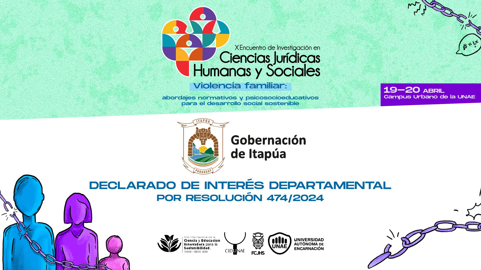X Encuentro de Investigación en Ciencias Jurídicas, Humanas y Sociales declarado de interés departamental por la Gobernación de Itapúa