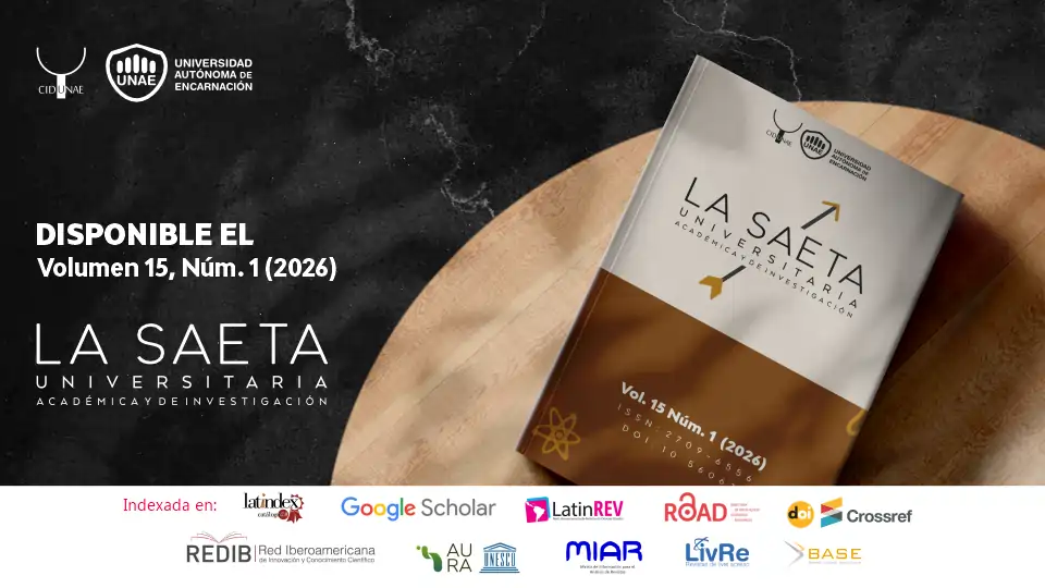 Disponible el nuevo número de La Saeta Universitaria Académica y de Investigación Vol. 15, Núm. 1 (2026)