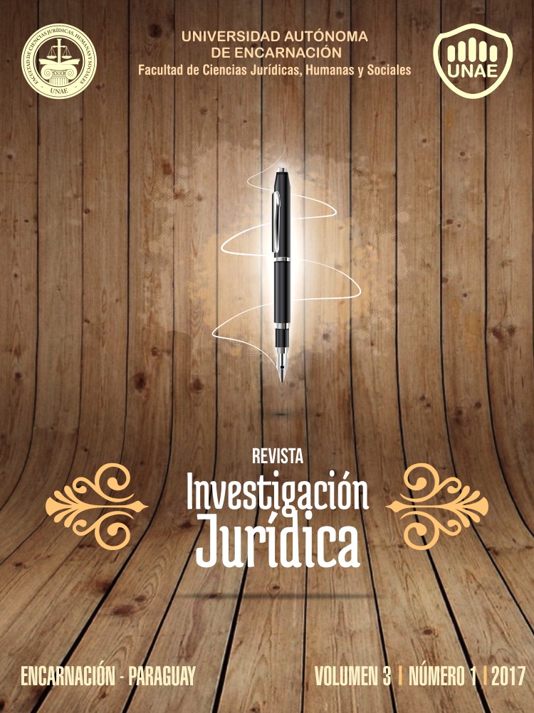 					Ver Vol. 3 Núm. 1 (2017): Investigación Jurídica
				