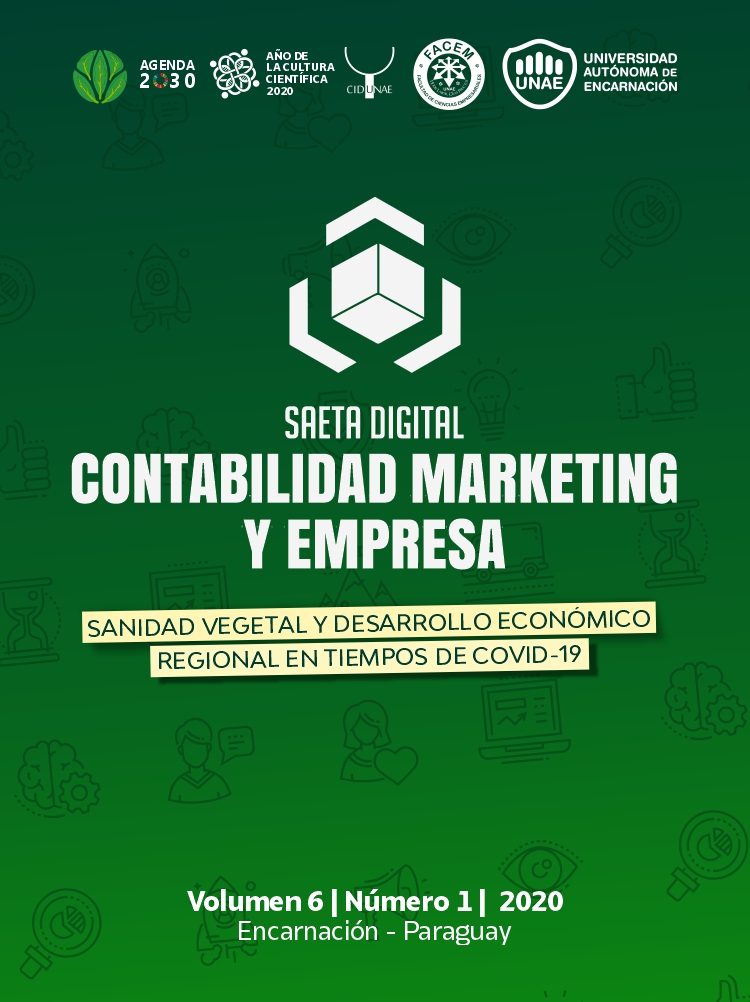 					Ver Vol. 6 Núm. 1 (2020): Contabilidad, Marketing y Empresa
				