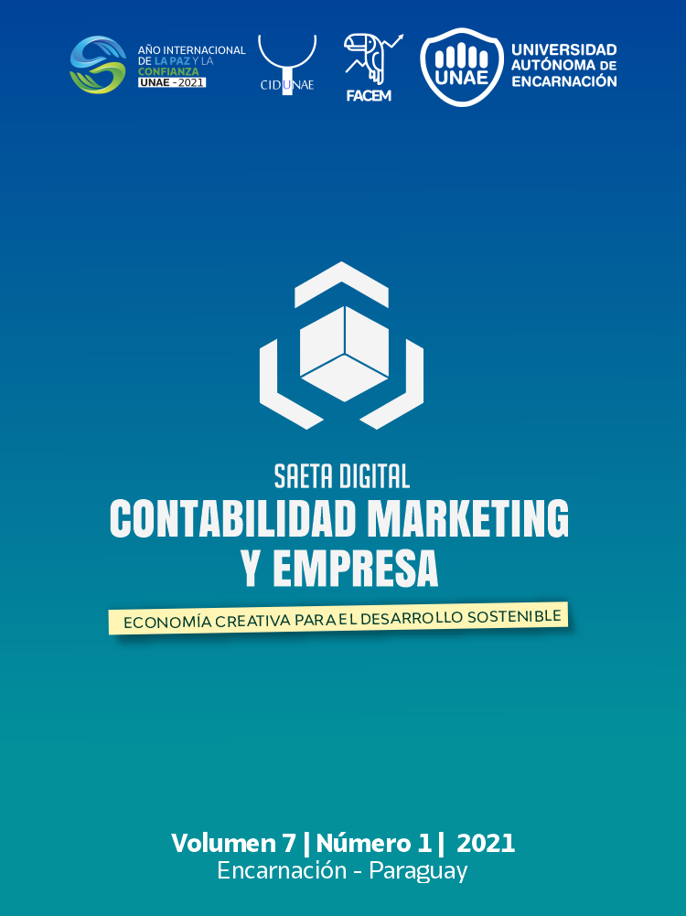 					Ver Vol. 7 Núm. 1 (2021): Contabilidad, Marketing y Empresa
				