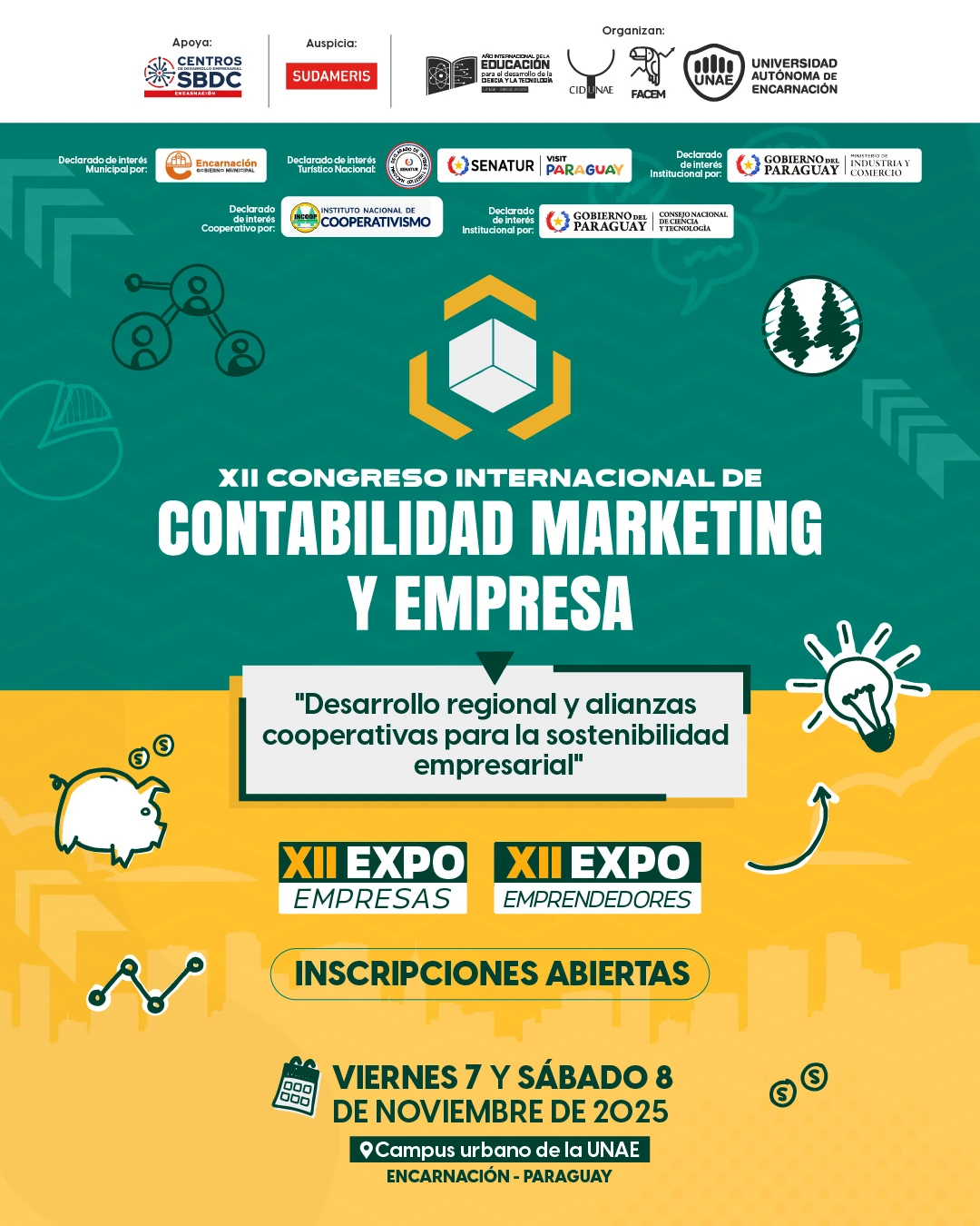 XII Congreso Internacional de Contabilidad, Marketing y Empresa – XII ExpoEmpresas y XII ExpoEmprendedores