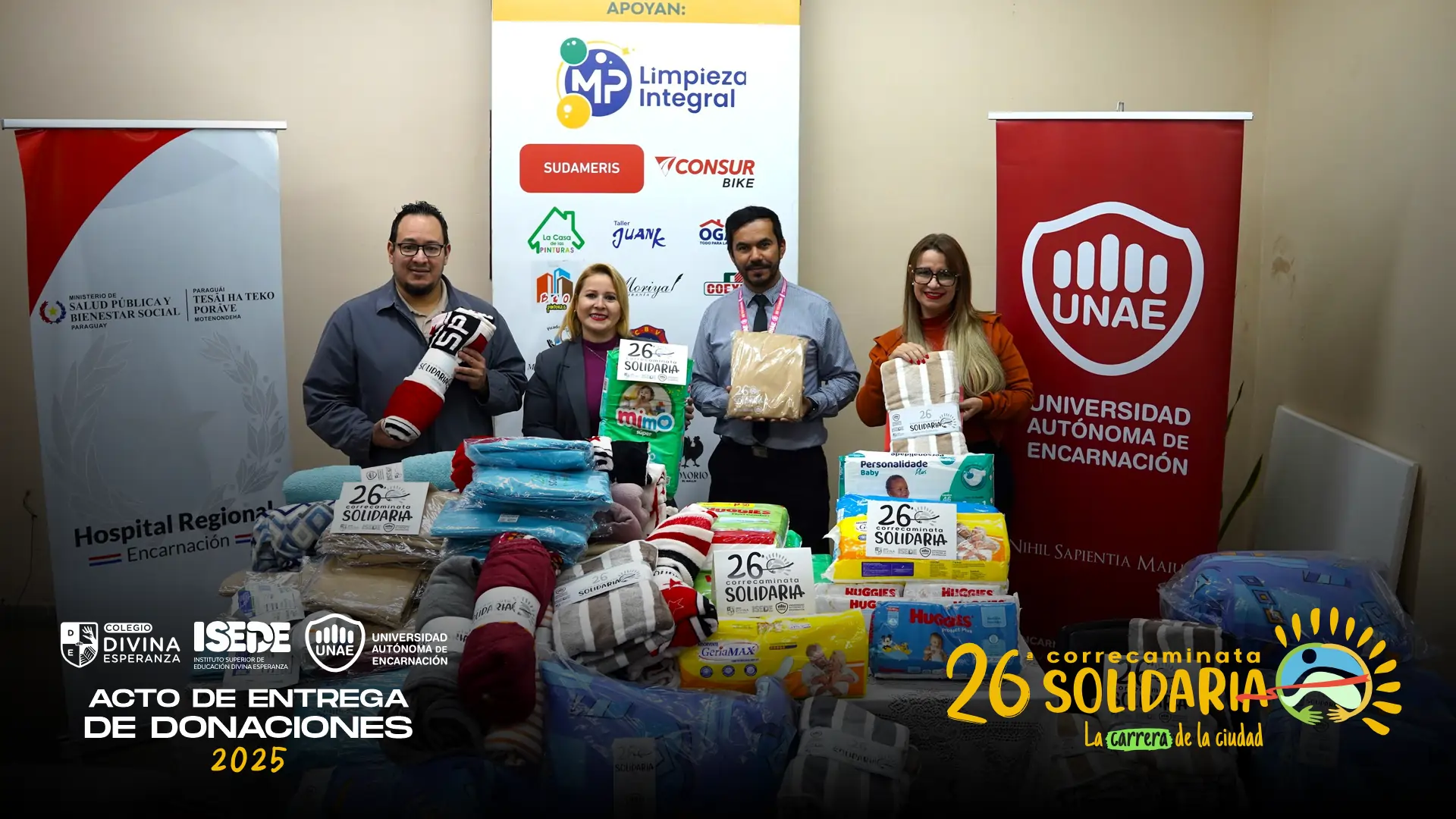 Entrega de donaciones al Hospital Regional en el marco de la “26ª Correcaminata Solidaria”