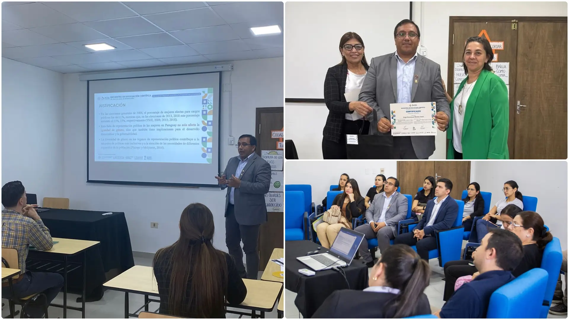 Egresado de Posgrado de la UNAE presentó los resultados de su tesis en Encuentro de Divulgación Científica