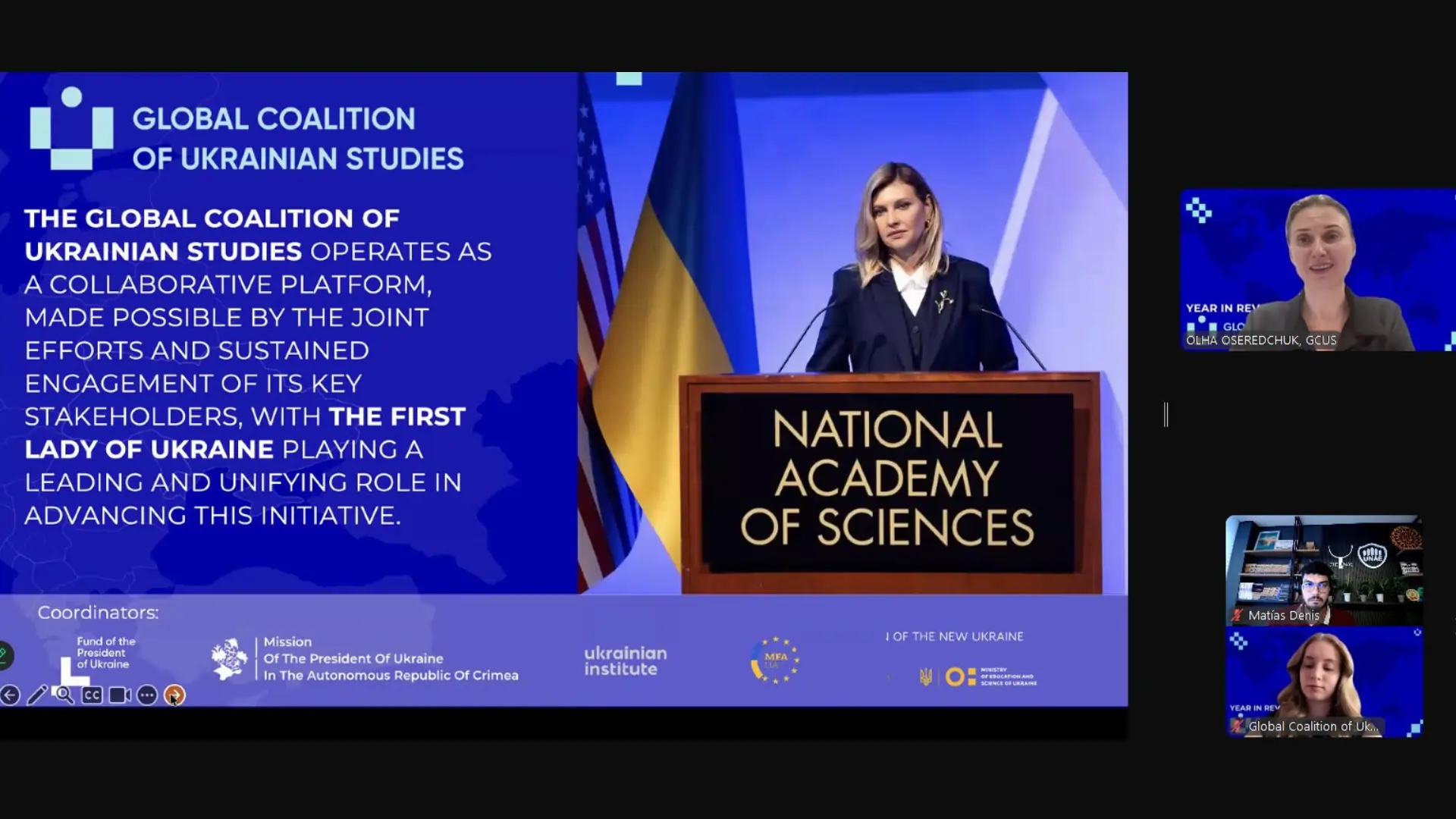 Participación de UNAE en la Global Coalition of Ukrainian Studies