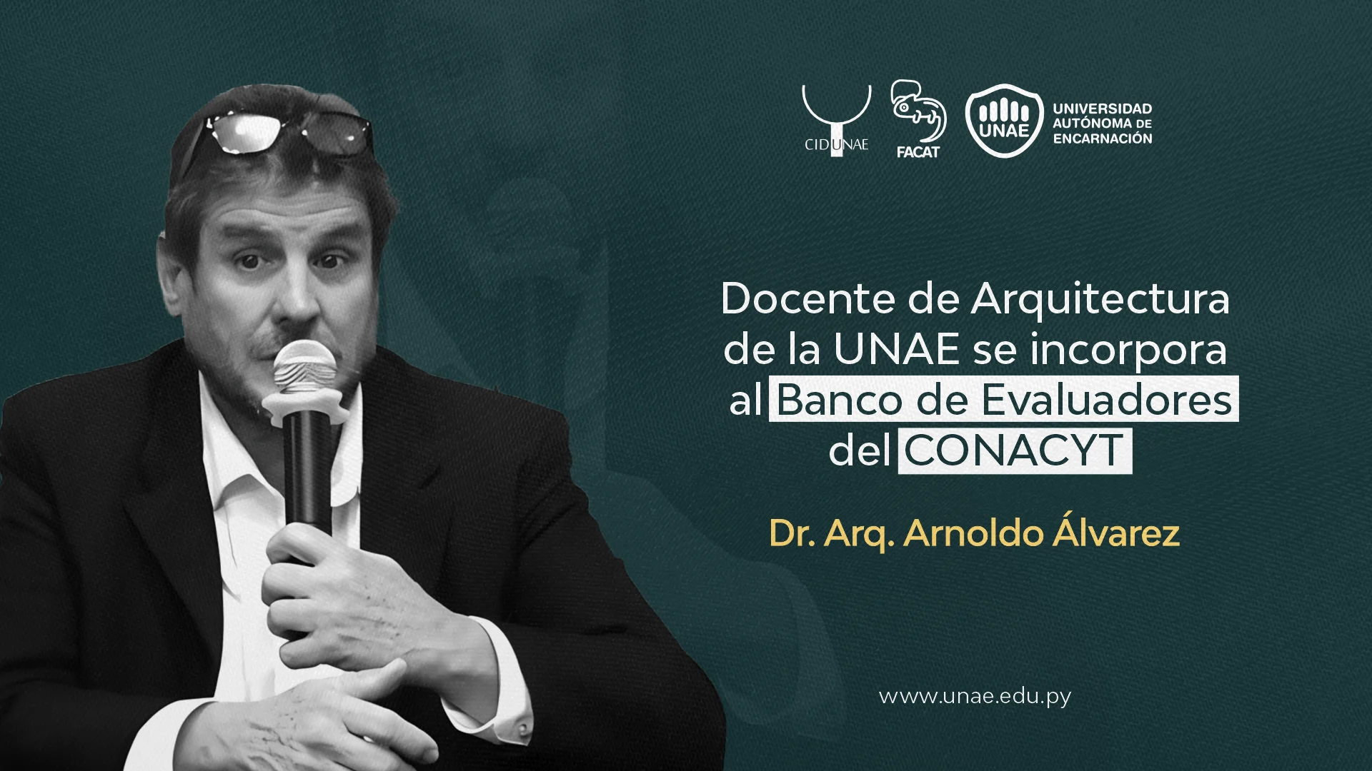 Docente de Arquitectura de la UNAE se incorpora al Banco de Evaluadores del CONACYT