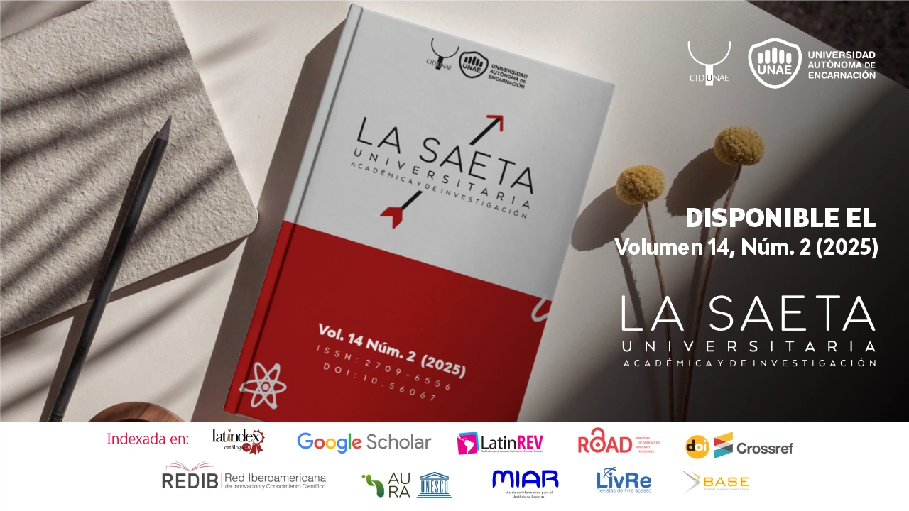 Disponible el nuevo número de La Saeta Universitaria Académica y de Investigación Vol. 14, Núm. 2 (2025)