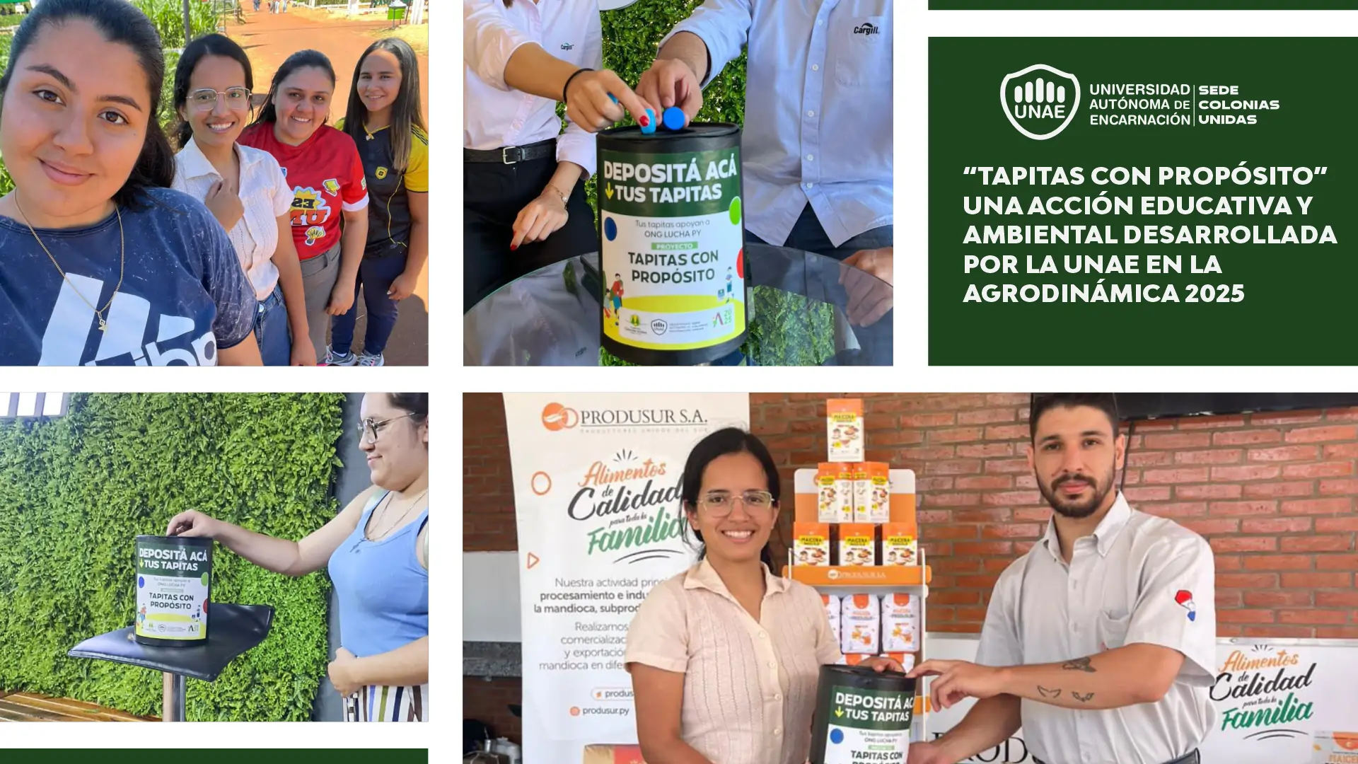 “Tapitas con Propósito”: una acción educativa y ambiental desarrollada por la UNAE en la Agrodinámica 2025