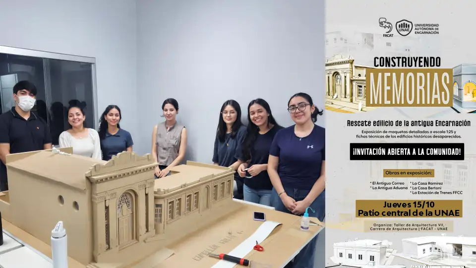 Estudiantes de Arquitectura de la UNAE rescatan la memoria de edificios históricos desaparecidos de Encarnación