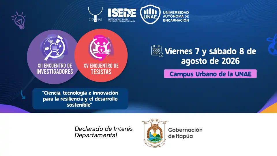 La Gobernación de Itapúa declara de interés departamental el XII Encuentro de Investigadores y XV Encuentro de Tesistas