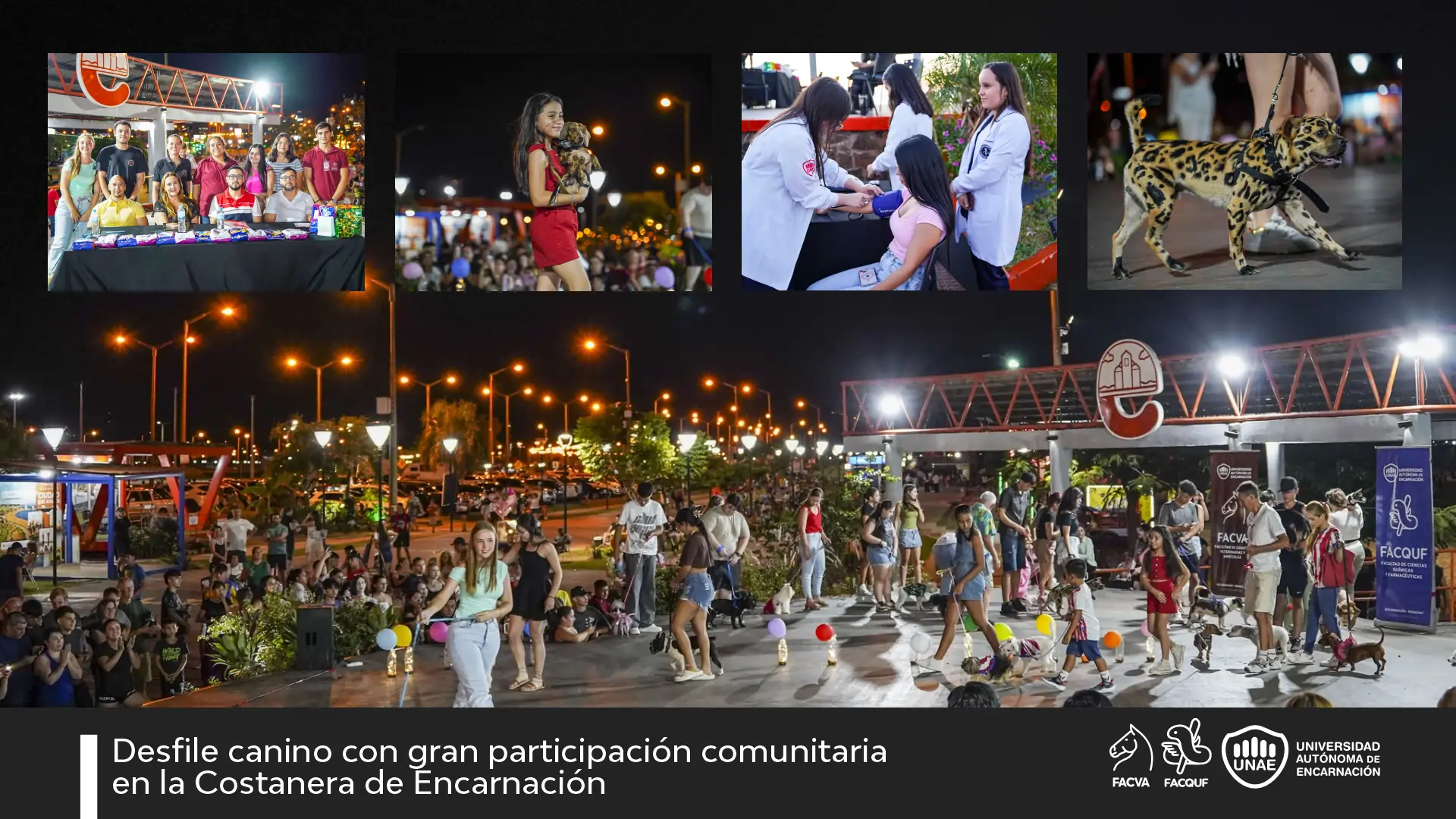 Desfile canino con gran participación comunitaria en la Costanera de Encarnación