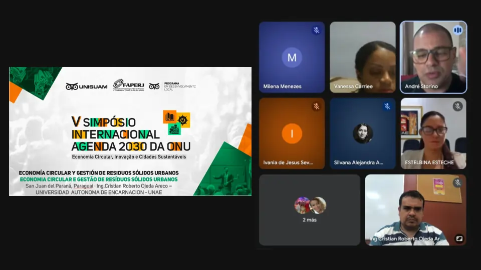 Docente de Arquitectura de la UNAE presentó una comunicación en el V Simpósio Internacional Agenda 2030