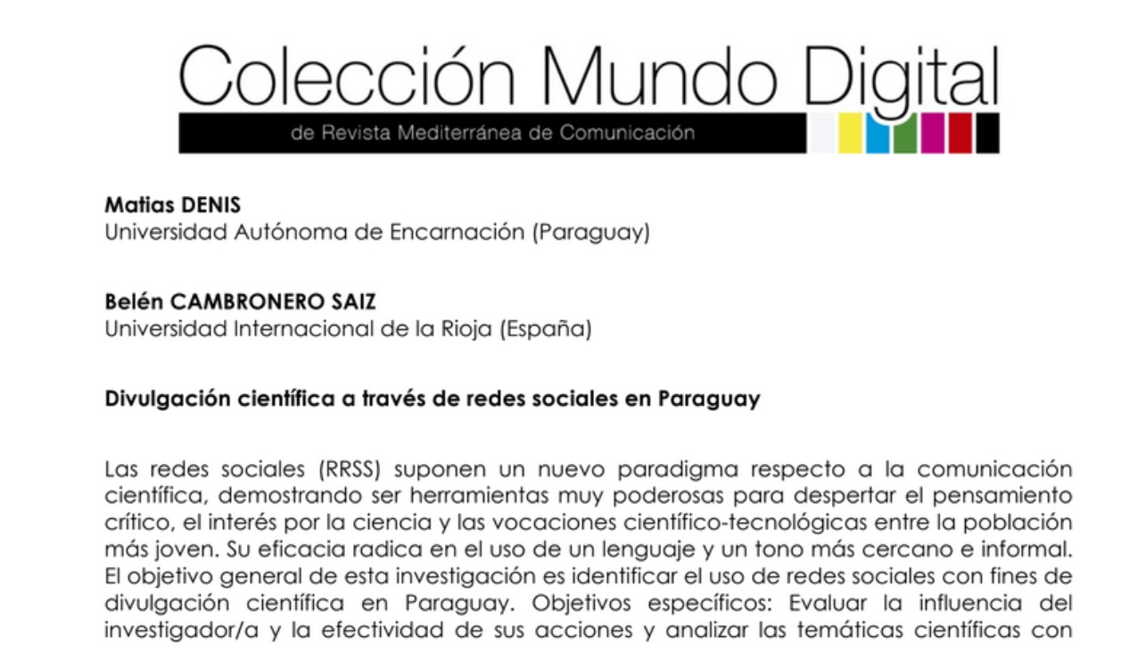 MAtias denis y belen cambronero UNAE Publican