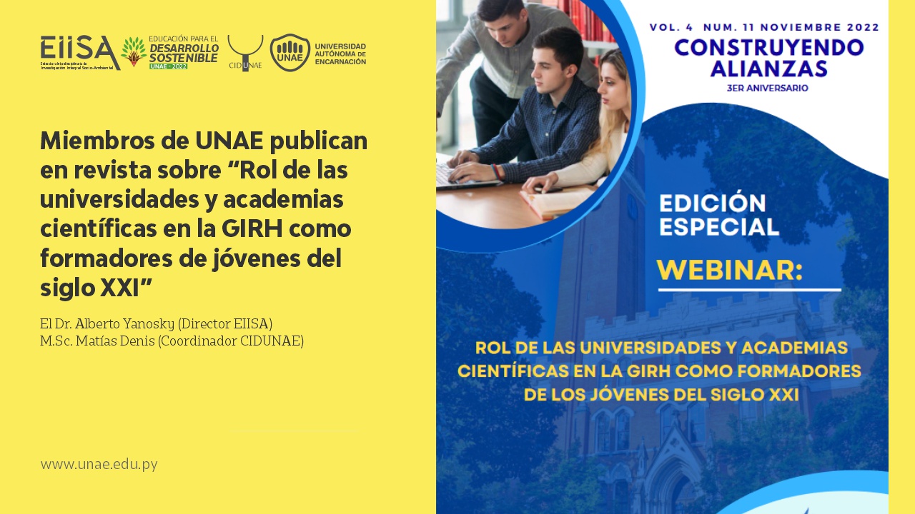 Miembros de UNAE publican