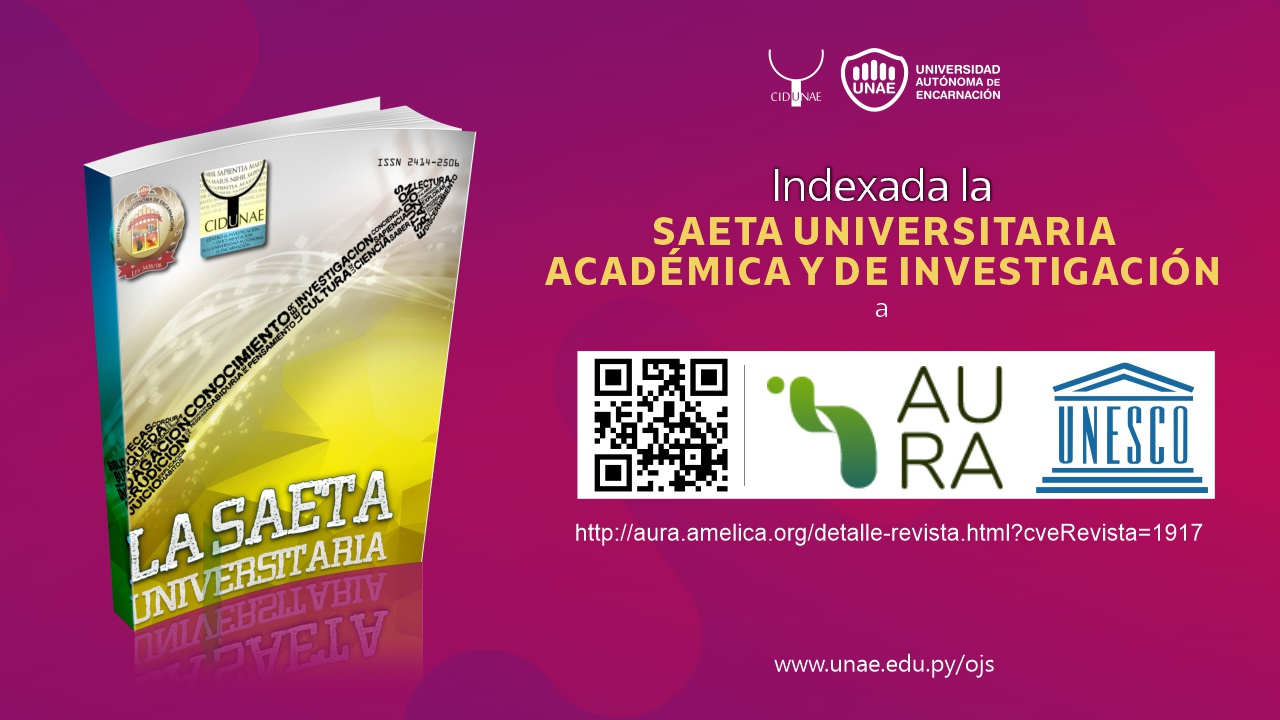 Saeta indexada aura UNESCO