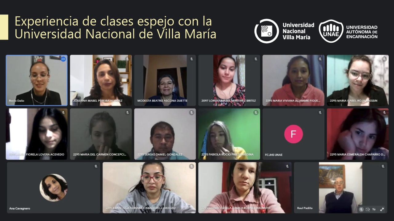 UNAE y Universidad Nacional Villa Maria 2021