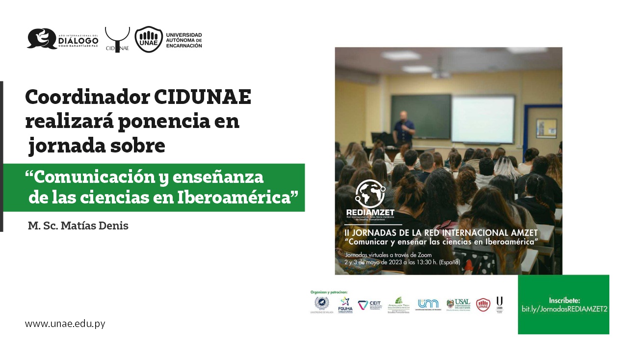 coordinador cidunae participa en AMZET 23