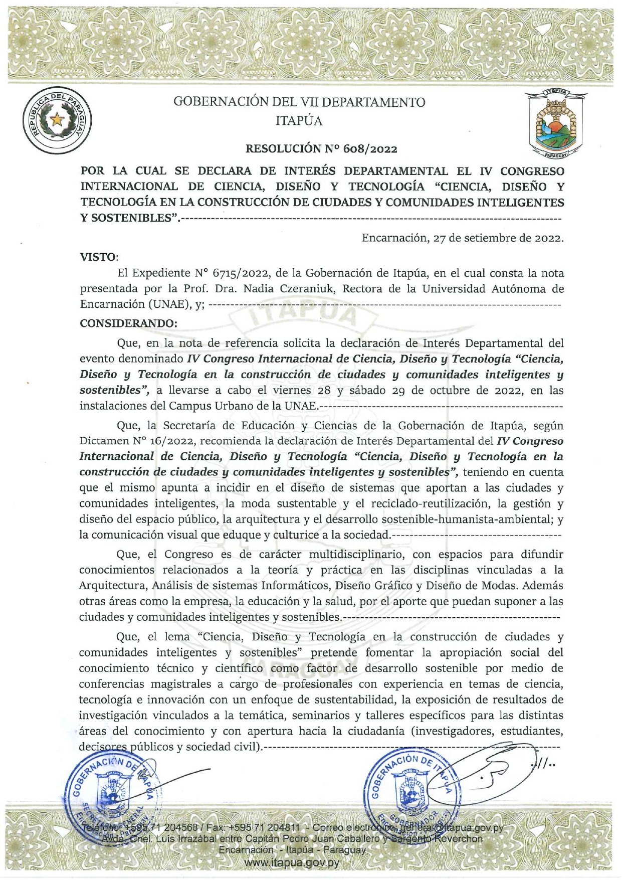 declaracion departamental facat 03