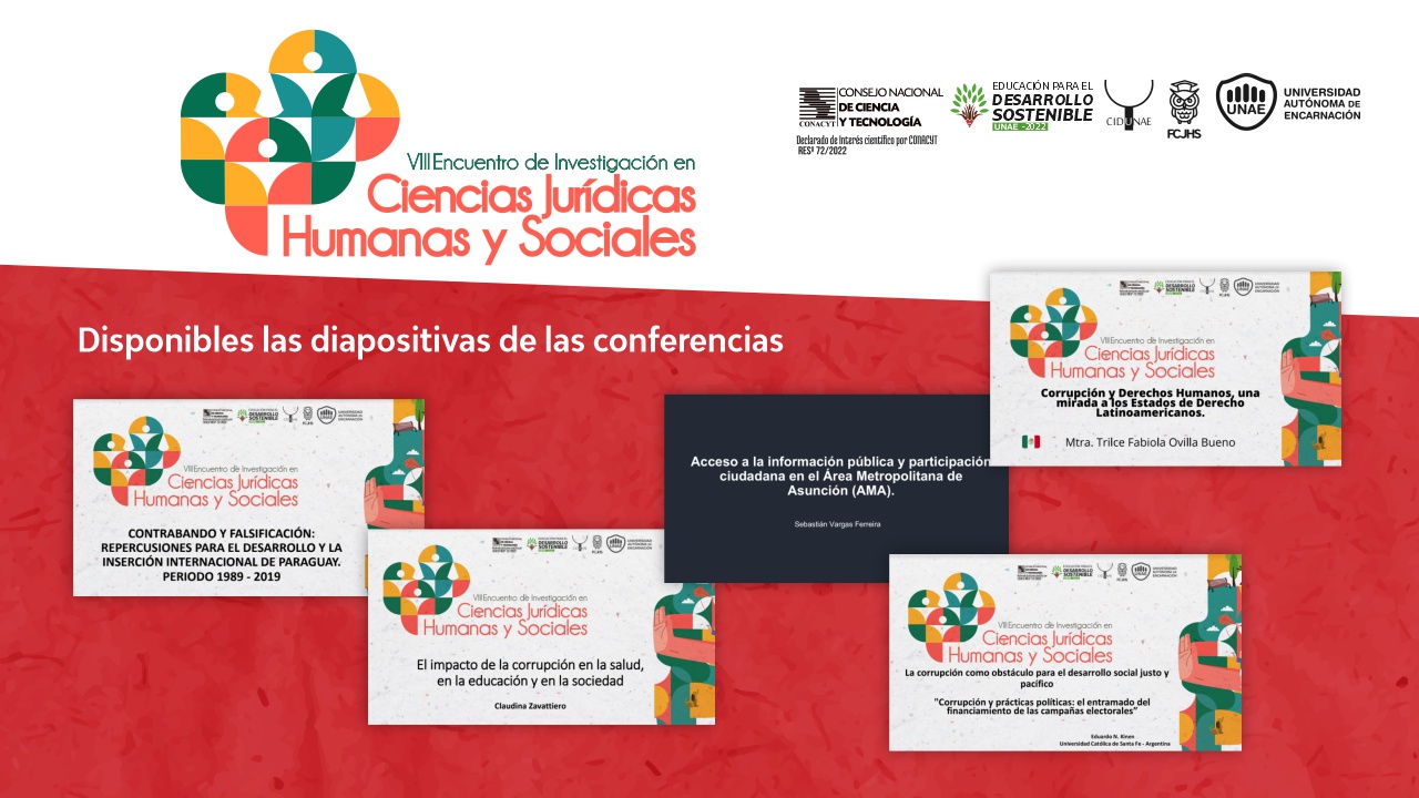 disponible diapositivas de las conferencias