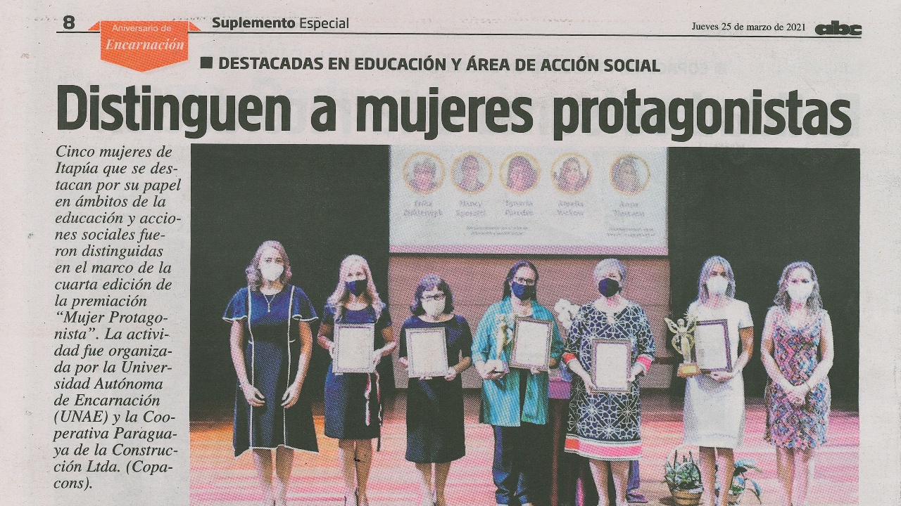 distinguen a mujeres protagonistas