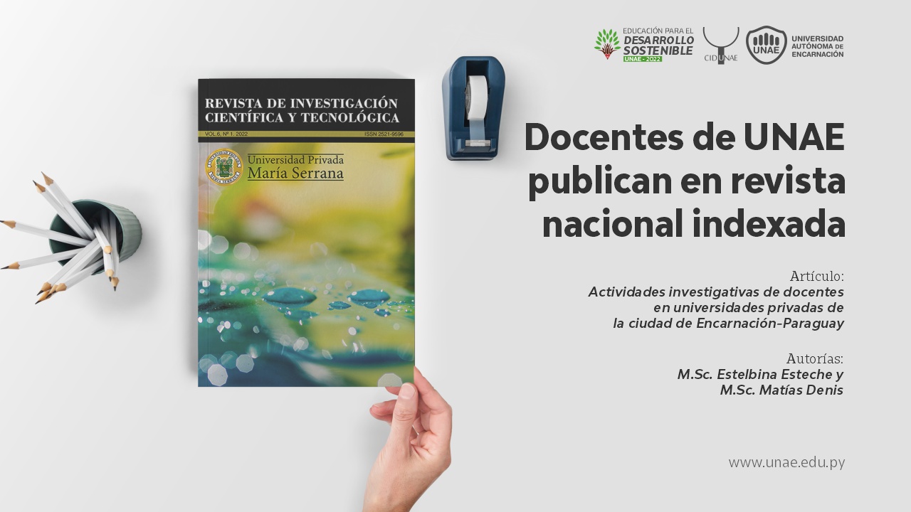 docentes de la unae publican en revista