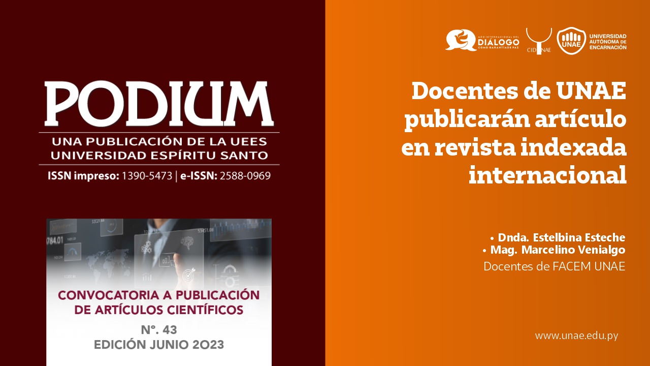 docentes unae publicaran en podium