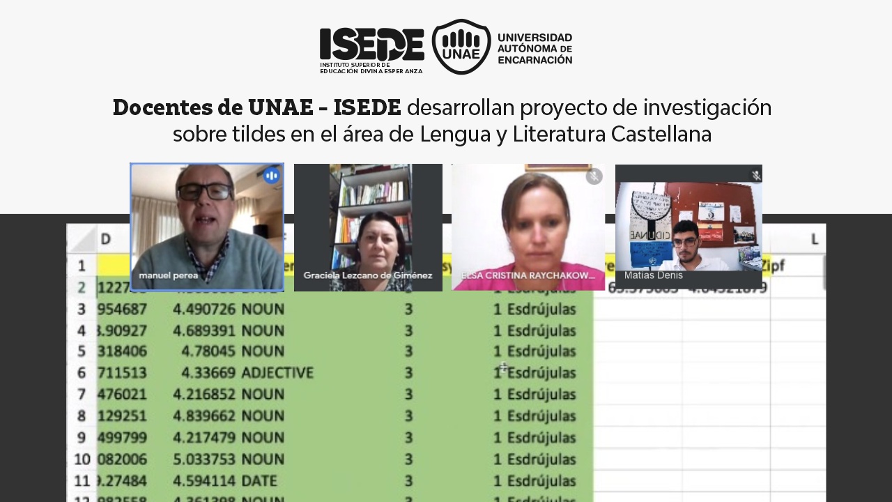 proyecto sobre tilde ISEDE