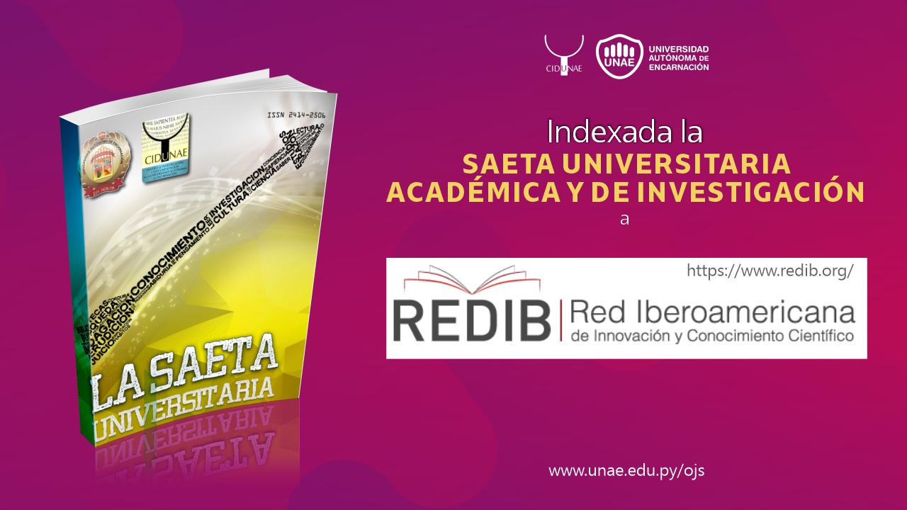 revista UNAE indexada a REBIB