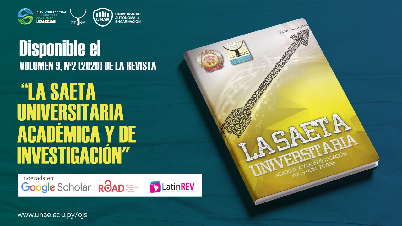 saeta universitaria UNAE 2020 VOL 9 NUM2