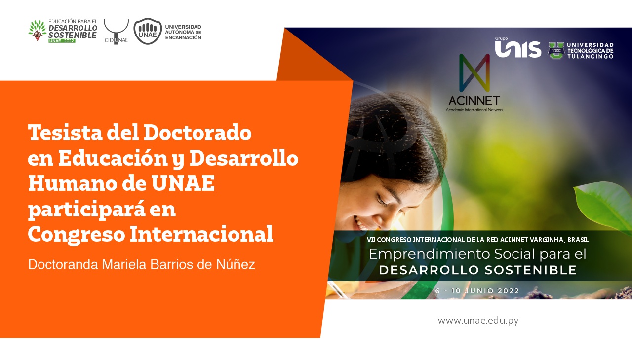 tesista UNAE congreso acinnet 2022